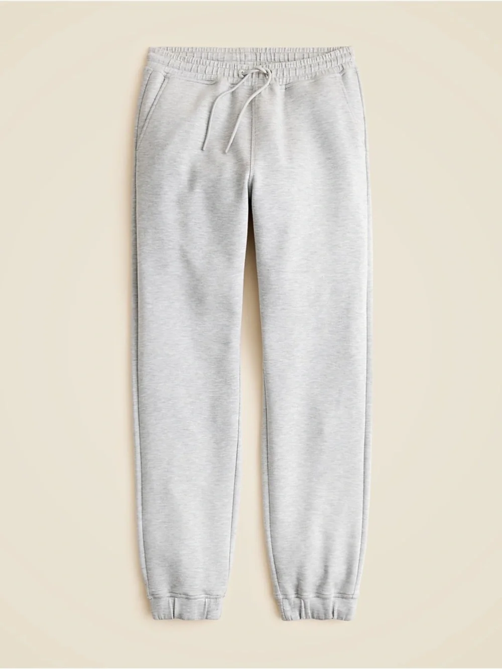 NWT J Crew Scuba Knit Jogger Pant Size XS Heather Grey Sweatpants $118 CO022